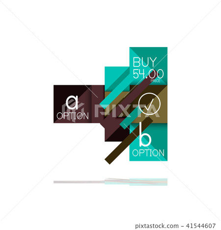 Square option infographic banner. Data and information visualization, geometric design Square option infographic banner. Data and information visualization, geometric design 41544607