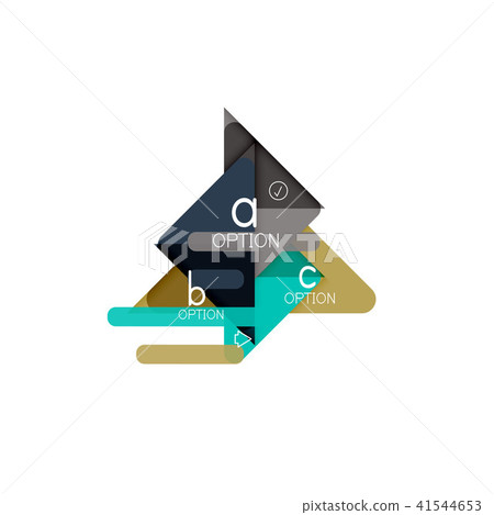 Triangle data visualization design, option infographic layout 41544653