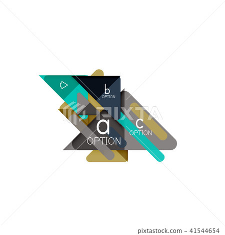 Triangle data visualization design, option infographic layout 41544654