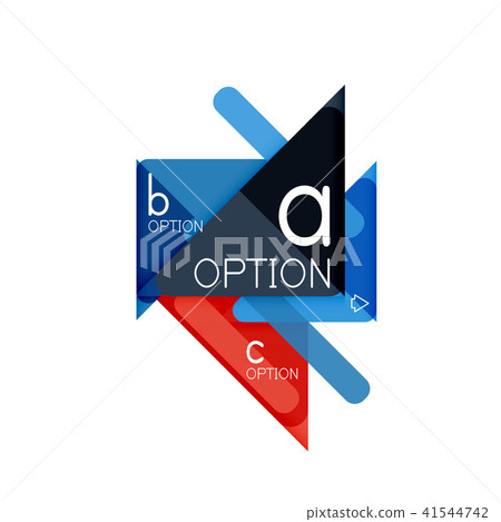 Triangle data visualization design, option infographic layout 41544742