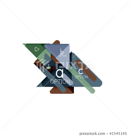 Triangle data visualization design, option infographic layout 41545145