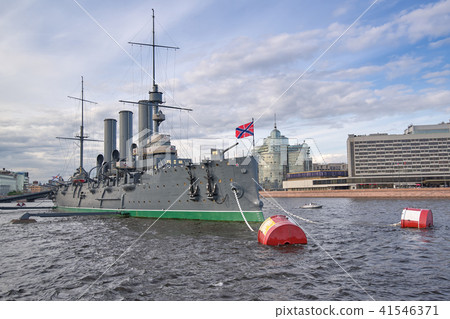 View of the Aurora Cruiser on the Neva River 41546371