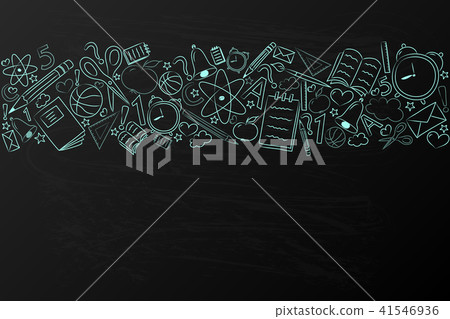 Back to school - concept of a background. Vector. Back to school - concept of a background. Vector. 41546936