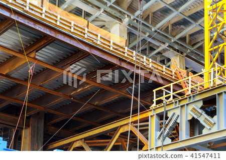 Construction work site and high rise building 41547411