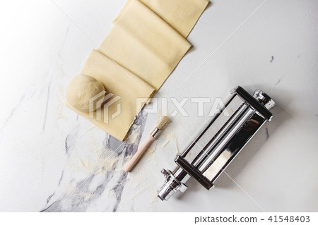 Homemade uncooked pasta 41548403