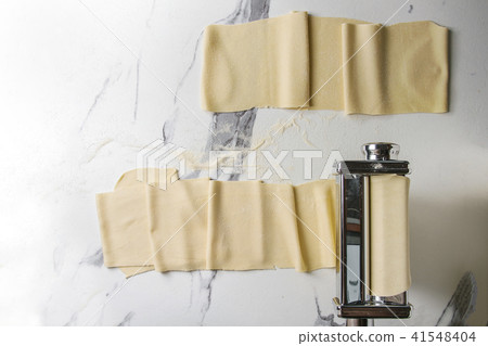Homemade uncooked pasta 41548404
