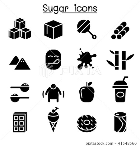 Sugar icon set 41548560