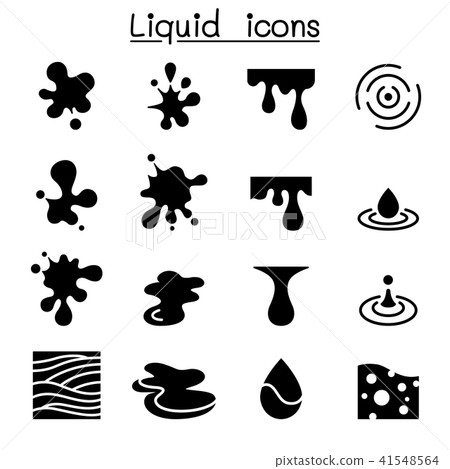 Liquid icon set 41548564