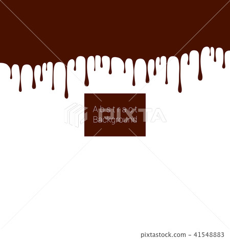 Abstract melting chocolate drops on white back Abstract melting chocolate drops on white back 41548883