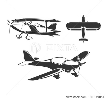 Vector elements for airplane emblems, labels and badges 41549051