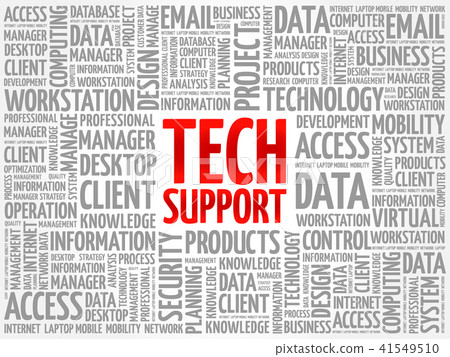 Tech support word cloud 41549510