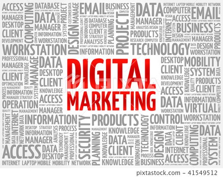 Digital marketing word cloud Digital marketing word cloud 41549512