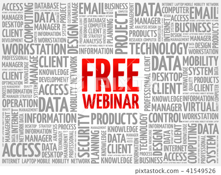 Free Webinar word cloud Free Webinar word cloud 41549526