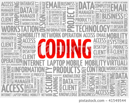 Coding word cloud Coding word cloud 41549544