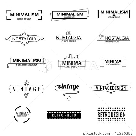 Minimal modern vector logos Minimal modern vector logos 41550393