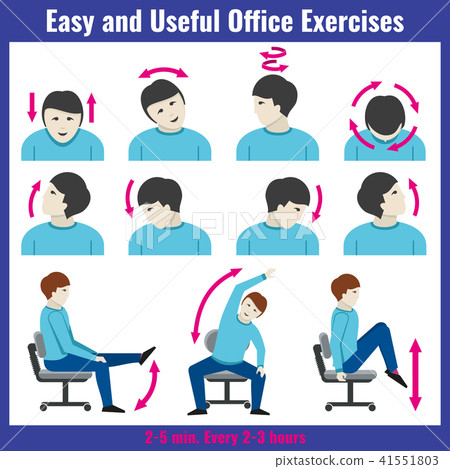 Office syndrome health care concept vector infographic 41551803