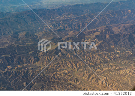 aerial view of California San Andreas 41552012