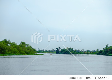 Tha Chin River in Samutsakhon province of Thailand 41553549