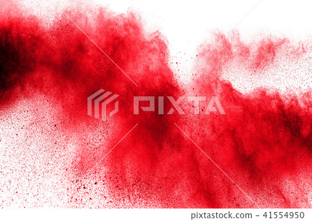 abstract red dust splattered on white background abstract red dust splattered on white background 41554950