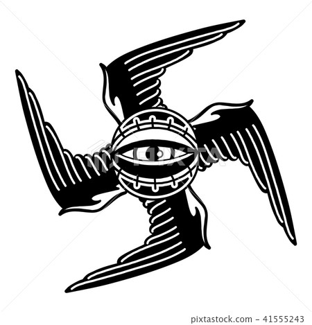 Graphic winged all-seeing eye Graphic winged all-seeing eye 41555243