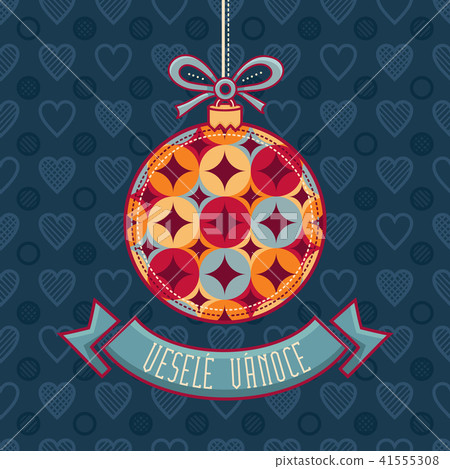 Czech language. Vesele Vanoce. Christmas message. Czech language. Vesele Vanoce. Christmas message. 41555308
