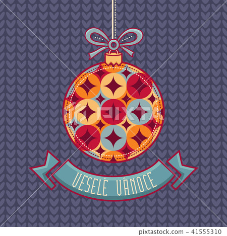 Czech language. Vesele Vanoce. Christmas message. Czech language. Vesele Vanoce. Christmas message. 41555310