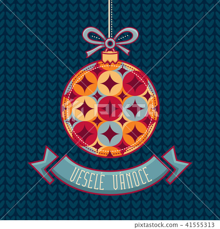 Czech language. Vesele Vanoce. Christmas message.  41555313