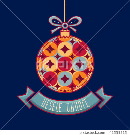Czech language. Vesele Vanoce. Christmas message. Czech language. Vesele Vanoce. Christmas message. 41555315