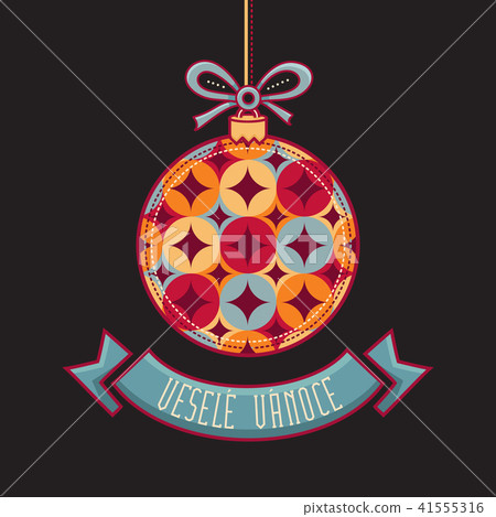 Czech language. Vesele Vanoce. Christmas message. Czech language. Vesele Vanoce. Christmas message. 41555316