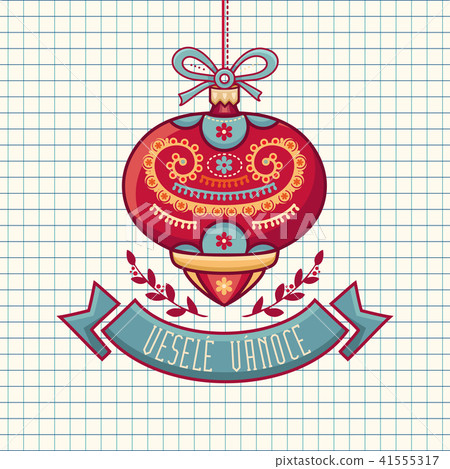 Czech language. Vesele Vanoce. Christmas message. Czech language. Vesele Vanoce. Christmas message. 41555317