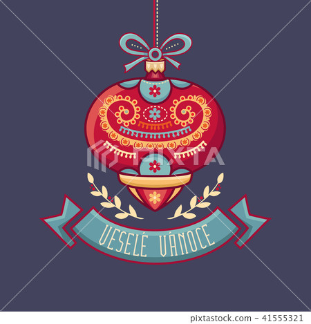 Czech language. Vesele Vanoce. Christmas message. Czech language. Vesele Vanoce. Christmas message. 41555321