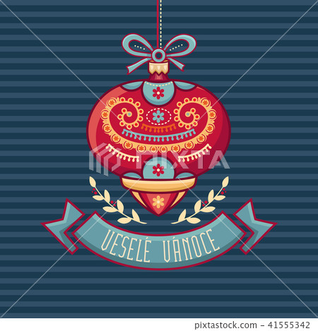 Czech language. Vesele Vanoce. Christmas message.  41555342