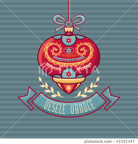 Czech language. Vesele Vanoce. Christmas message.  41555347