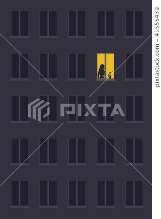 concept of loneliness woman 41555439