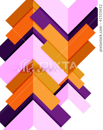 Multicolored abstract geometric shapes, geometry background for web banner 41555652
