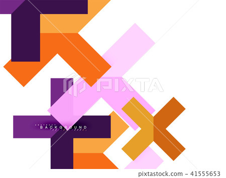 Multicolored abstract geometric shapes, geometry background for web banner 41555653