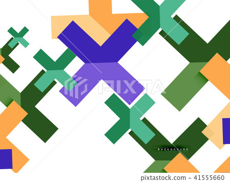 Multicolored abstract geometric shapes, geometry background for web banner Multicolored abstract geometric shapes, geometry background for web banner 41555660