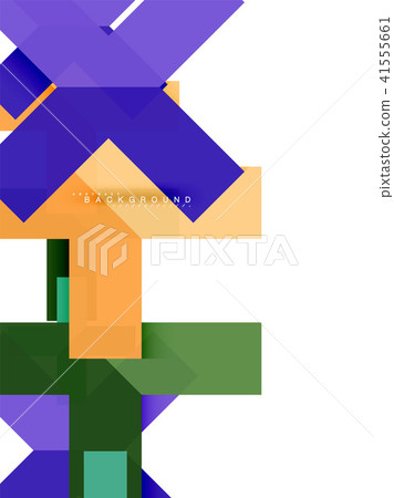 Multicolored abstract geometric shapes, geometry background for web banner 41555661