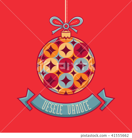 Czech language. Vesele Vanoce. Christmas message. Czech language. Vesele Vanoce. Christmas message. 41555662