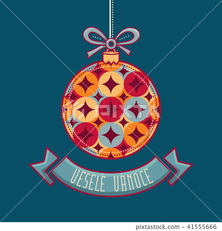 Czech language. Vesele Vanoce. Christmas message. Czech language. Vesele Vanoce. Christmas message. 41555666