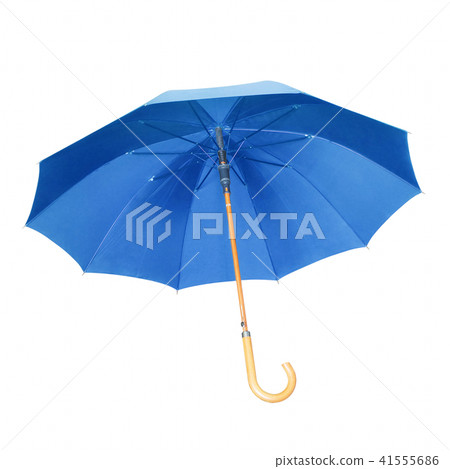 Blue umbrella isolated on white. Blue umbrella isolated on white. 41555686