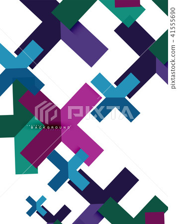 Multicolored abstract geometric shapes, geometry background for web banner Multicolored abstract geometric shapes, geometry background for web banner 41555690