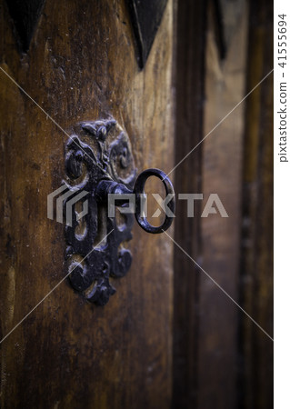 Old key in lock 41555694