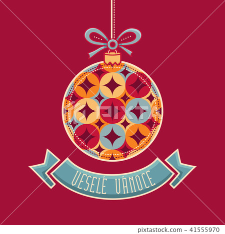 Czech language. Vesele Vanoce. Christmas message. Czech language. Vesele Vanoce. Christmas message. 41555970