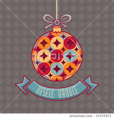 Czech language. Vesele Vanoce. Christmas message. Czech language. Vesele Vanoce. Christmas message. 41555972