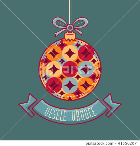 Czech language. Vesele Vanoce. Christmas message.  41556207