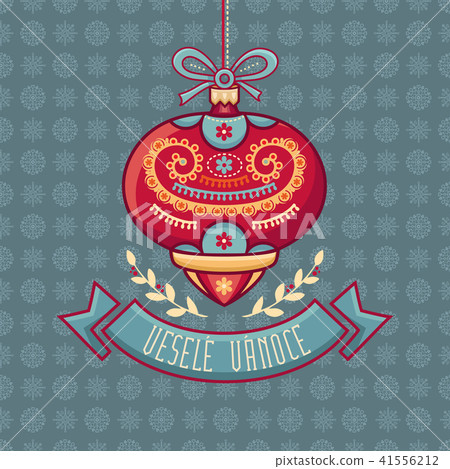 Czech language. Vesele Vanoce. Christmas message. Czech language. Vesele Vanoce. Christmas message. 41556212
