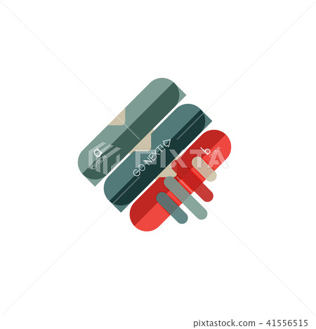 Abstract lines geometric infographic layoutAbstract lines geometric infographic layout, data 41556515