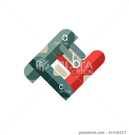 Abstract lines geometric infographic layoutAbstract lines geometric infographic layout, data 41556517