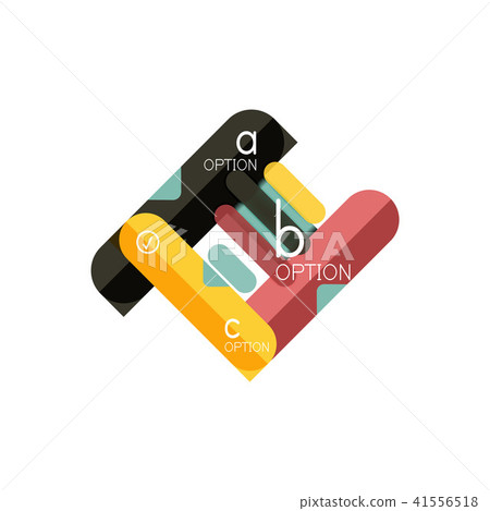 Abstract lines geometric infographic layoutAbstract lines geometric infographic layout, data 41556518